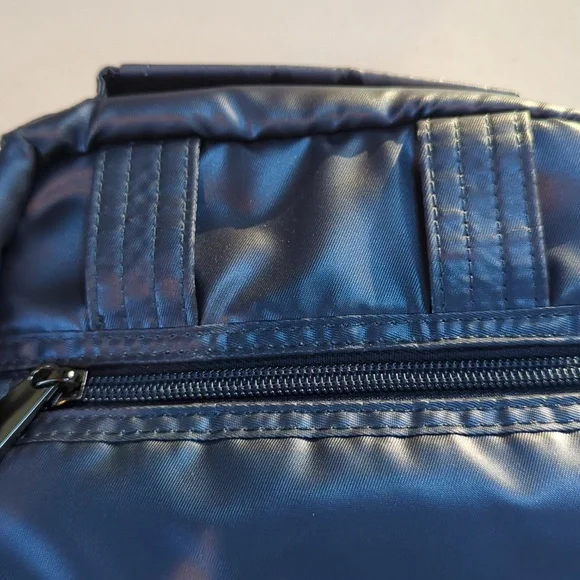 Lug, Flapper SE, Metallic Blue Convertible Crossbody Bag. - Picture 10 of 15